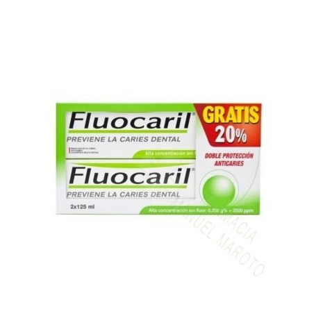 Fluocaril pasta dental duplo 2x125